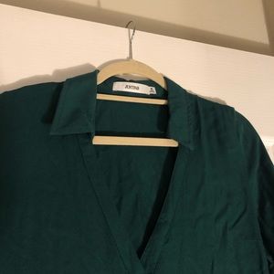 Dark green dress - past knees